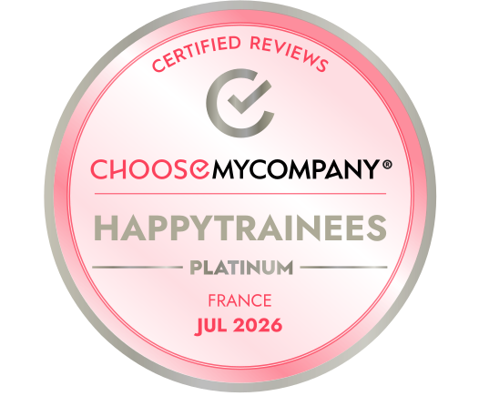 Médaille Platinum de la certification HappyTrainees® ChooseMyCompany obtenue par Oxyl en juillet 2026